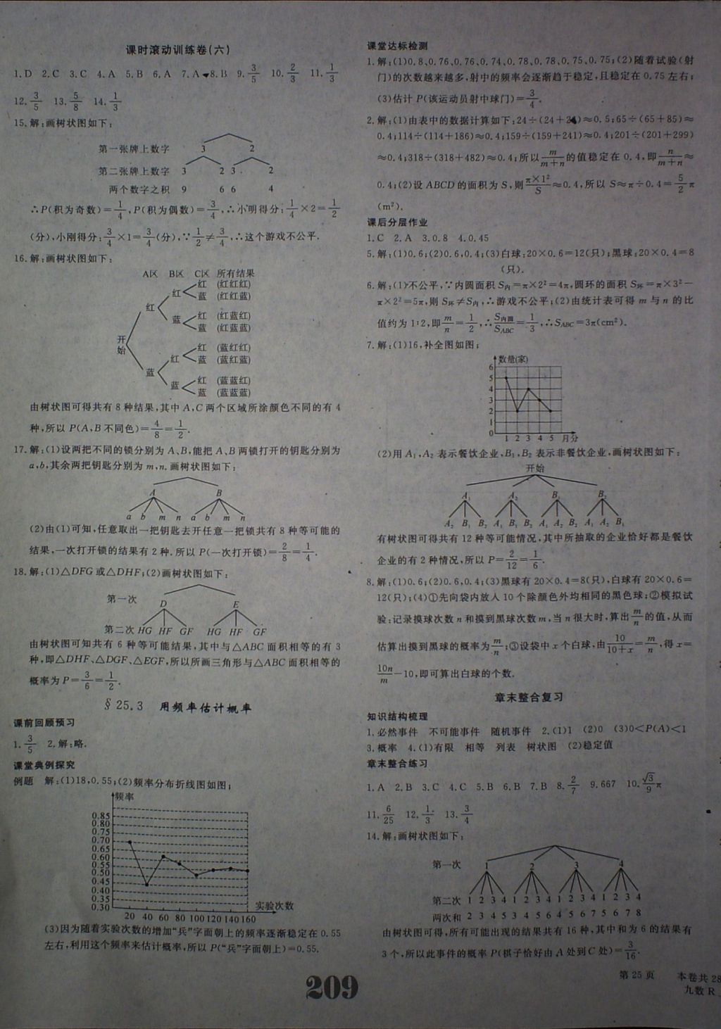 2017年五州圖書超越訓(xùn)練九年級(jí)數(shù)學(xué)上冊(cè)人教版 參考答案第25頁(yè)