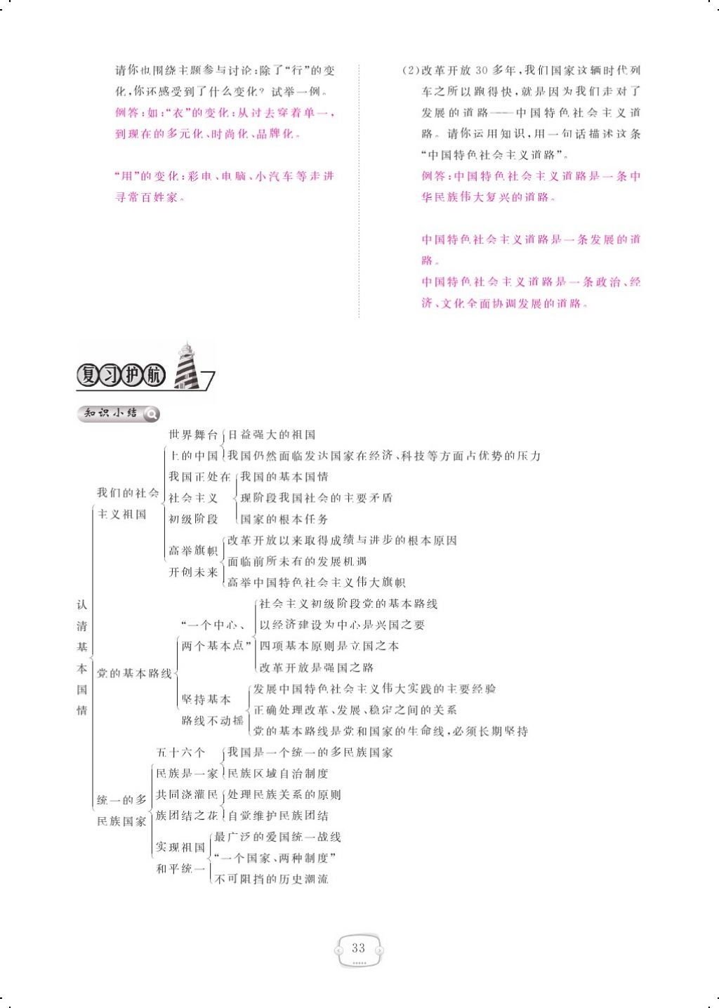 2017年領(lǐng)航新課標(biāo)練習(xí)冊(cè)九年級(jí)思想品德全一冊(cè)人教版 參考答案第53頁(yè)