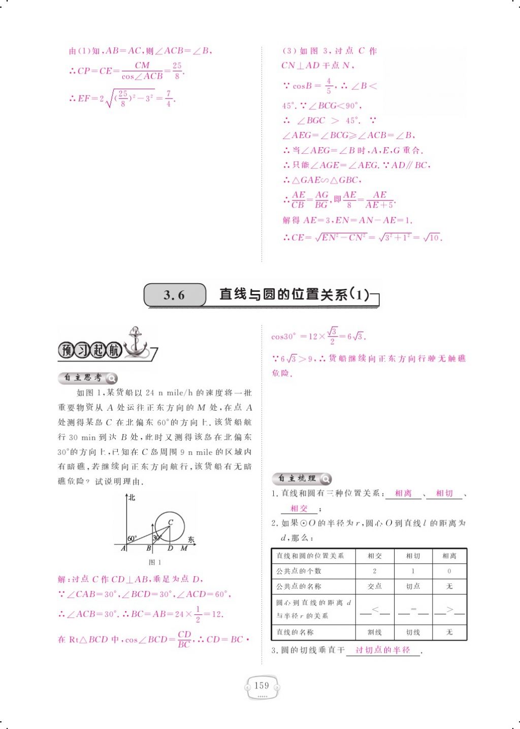 2017年領(lǐng)航新課標(biāo)練習(xí)冊九年級數(shù)學(xué)全一冊北師大版 參考答案第163頁