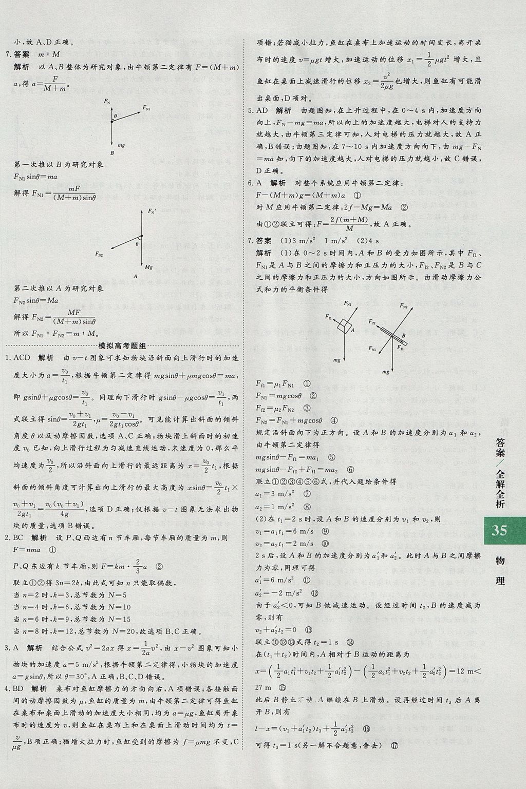 2018年贏在微點(diǎn)輕松課堂物理必修1 參考答案第35頁