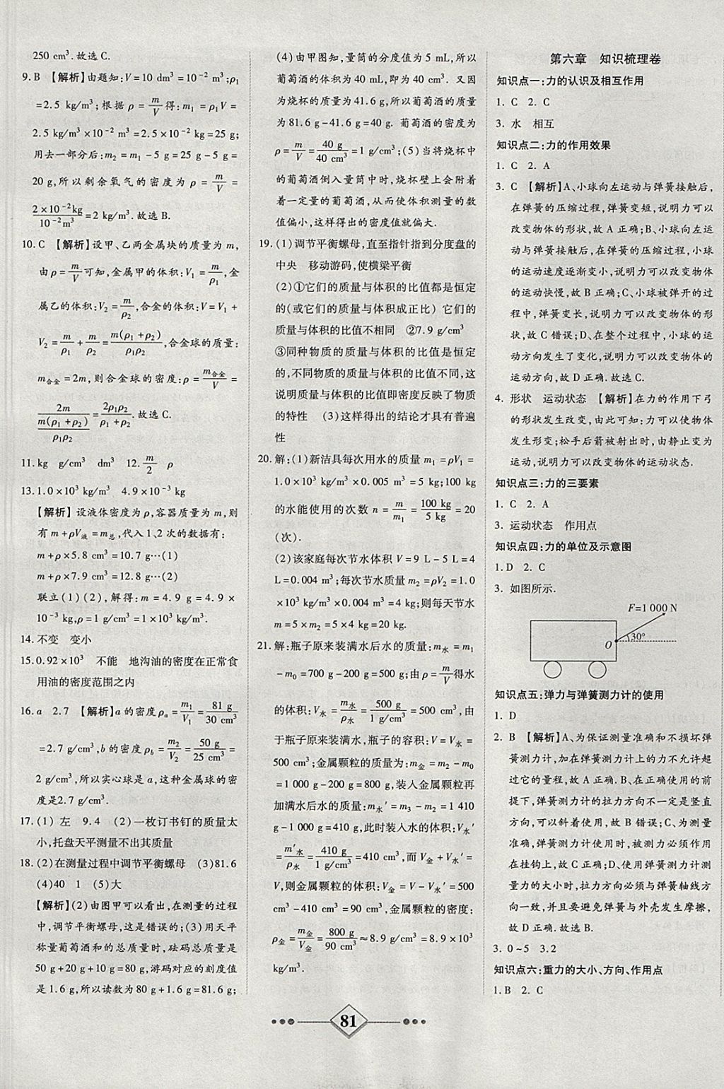 2017年金牌教輔學(xué)練優(yōu)計(jì)劃八年級(jí)物理上冊(cè)滬科版 參考答案第9頁(yè)