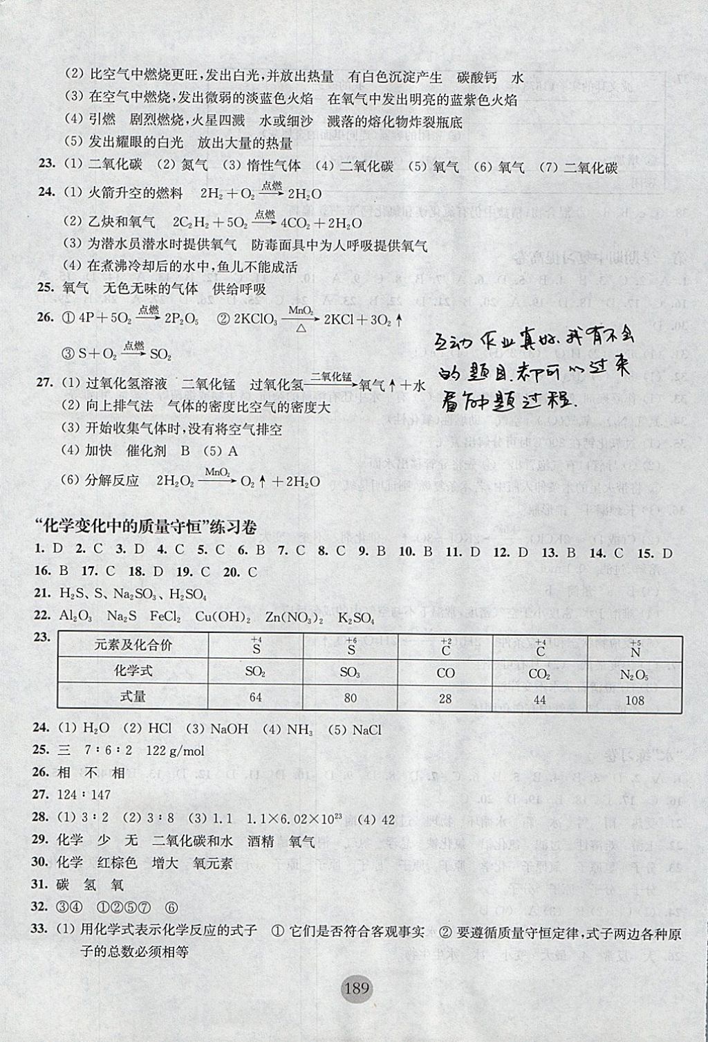 2017年期終沖刺百分百九年級(jí)化學(xué)全一冊(cè) 參考答案第3頁(yè)