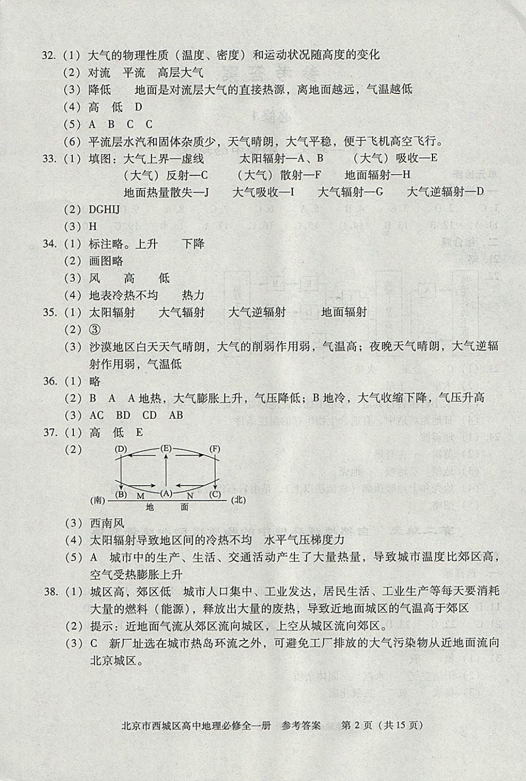 2018年學(xué)習(xí)探究診斷地理必修全一冊(cè) 參考答案第2頁(yè)