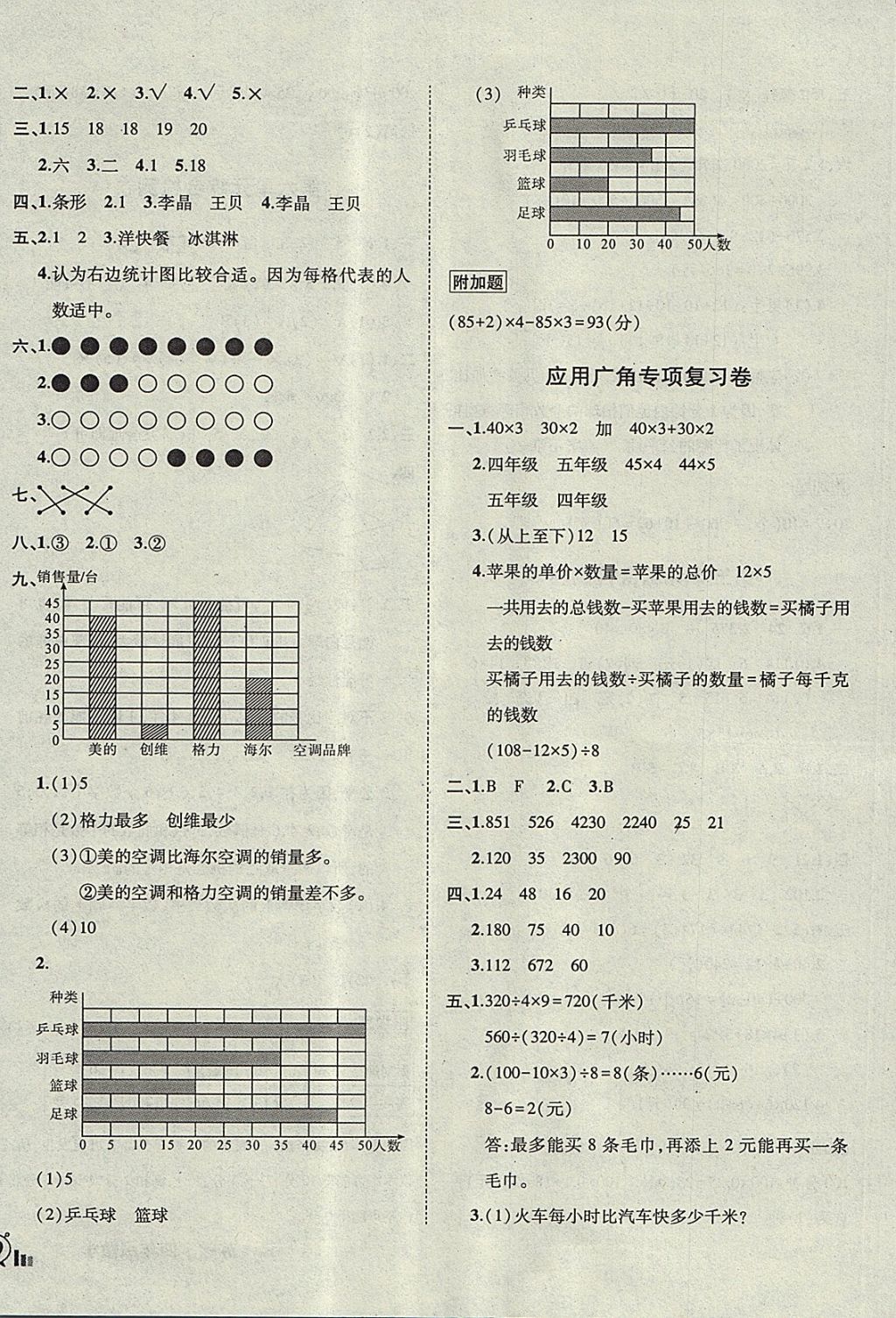 2017年?duì)钤刹怕穭?chuàng)新名卷四年級(jí)數(shù)學(xué)上冊(cè)蘇教版 參考答案第8頁(yè)