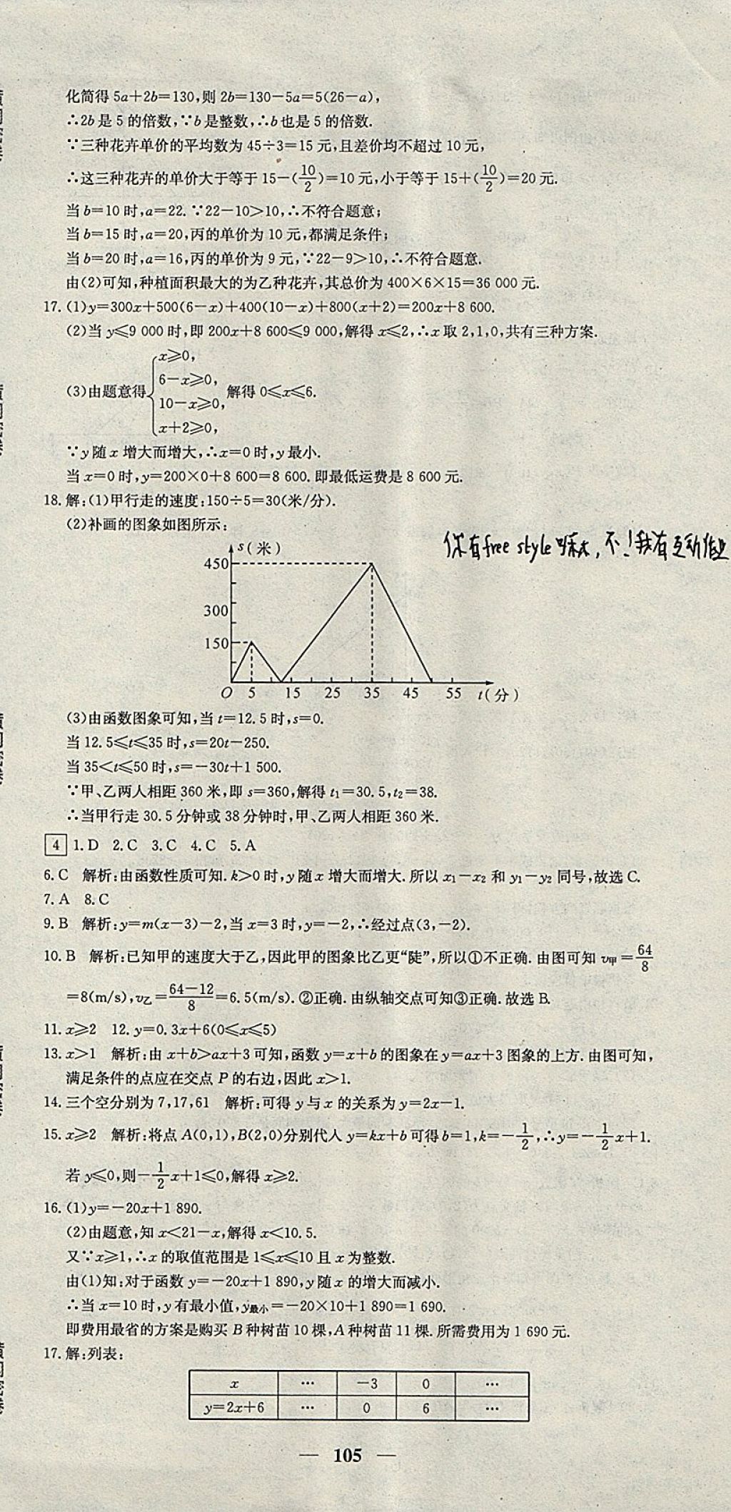 2017年王后雄黃岡密卷八年級(jí)數(shù)學(xué)上冊(cè)滬科版 參考答案第3頁(yè)