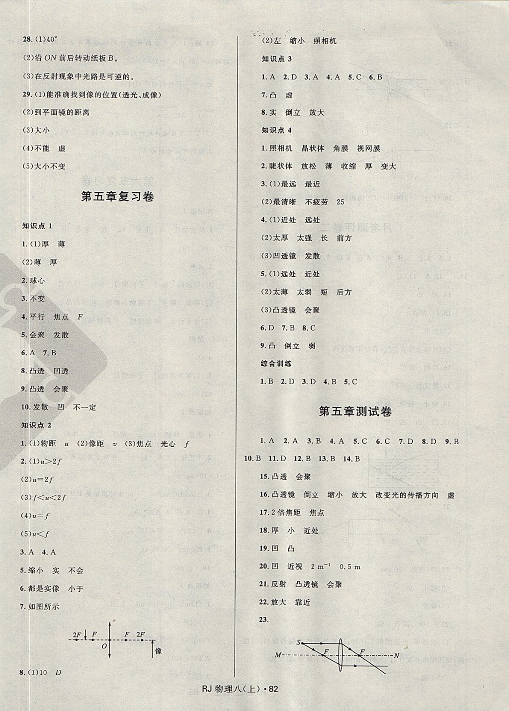 2017年奪冠百分百初中優(yōu)化測試卷八年級物理上冊人教版 參考答案第6頁