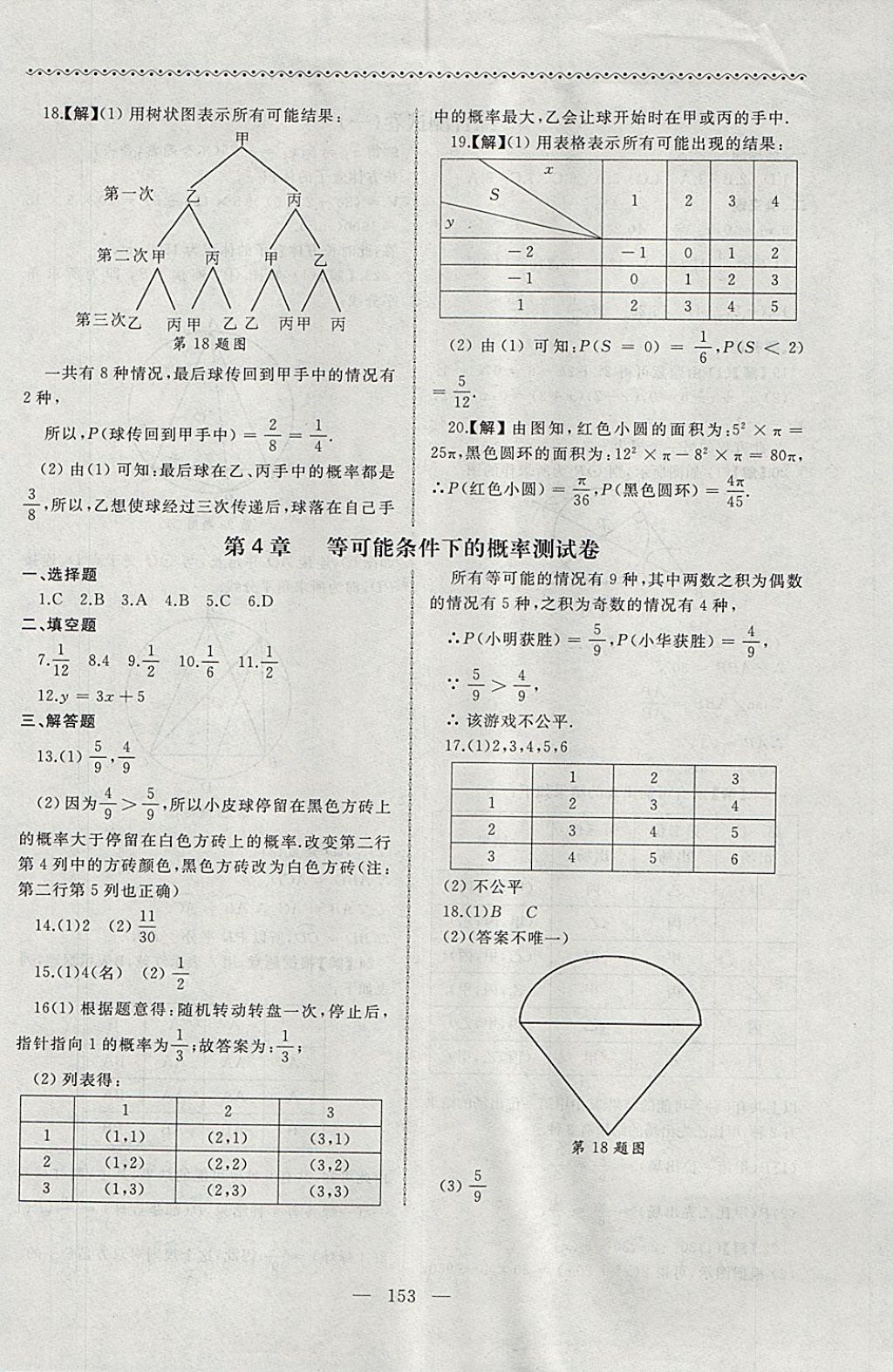 2017年為了燦爛的明天同步輔導(dǎo)與能力訓(xùn)練階段綜合測(cè)試卷集九年級(jí)數(shù)學(xué)上冊(cè)蘇科版 參考答案第21頁(yè)