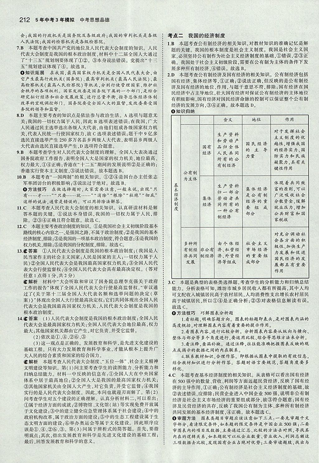 2018年5年中考3年模擬中考思想品德河北專用 參考答案第38頁(yè)