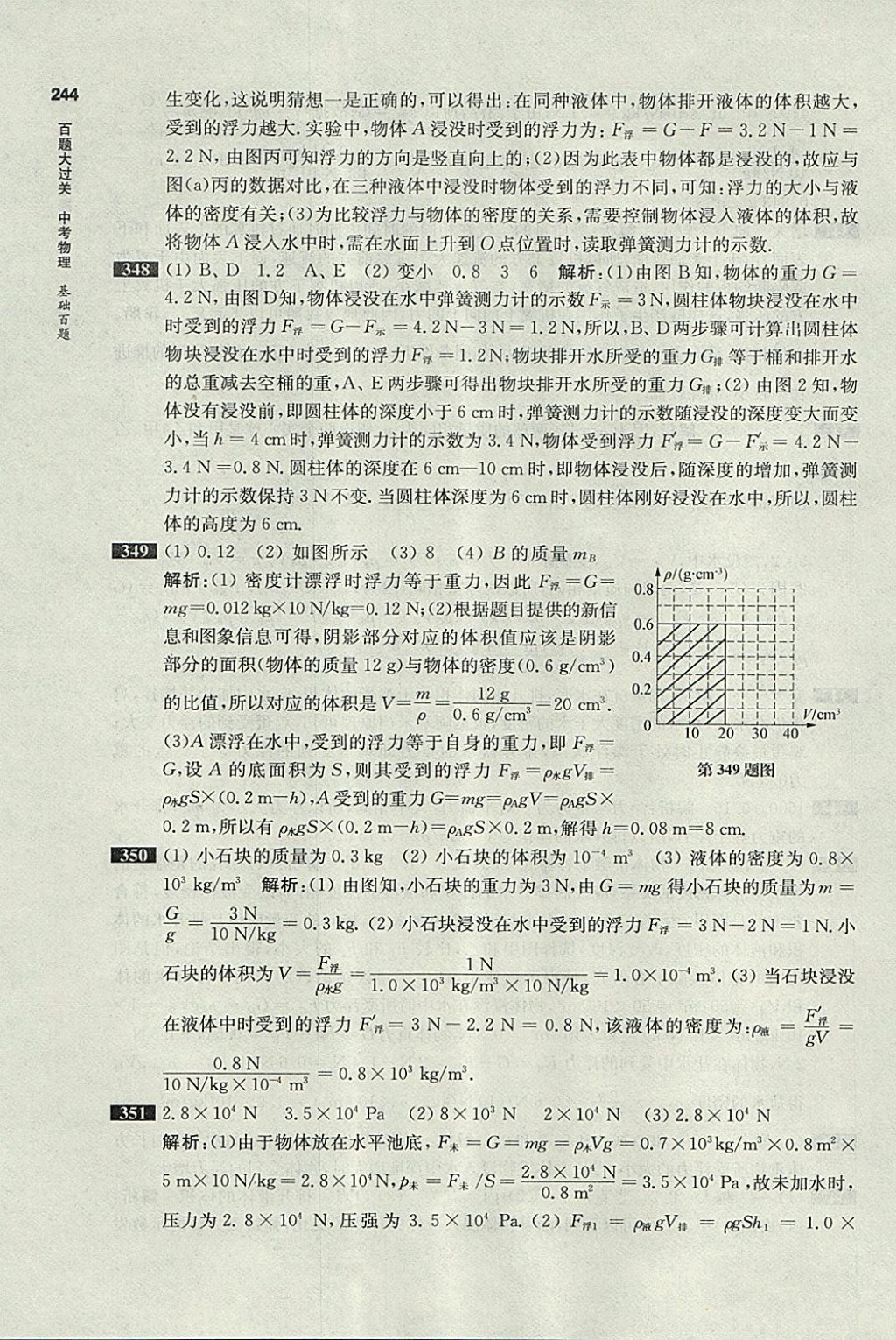 2018年百題大過關(guān)中考物理基礎(chǔ)百題 參考答案第41頁