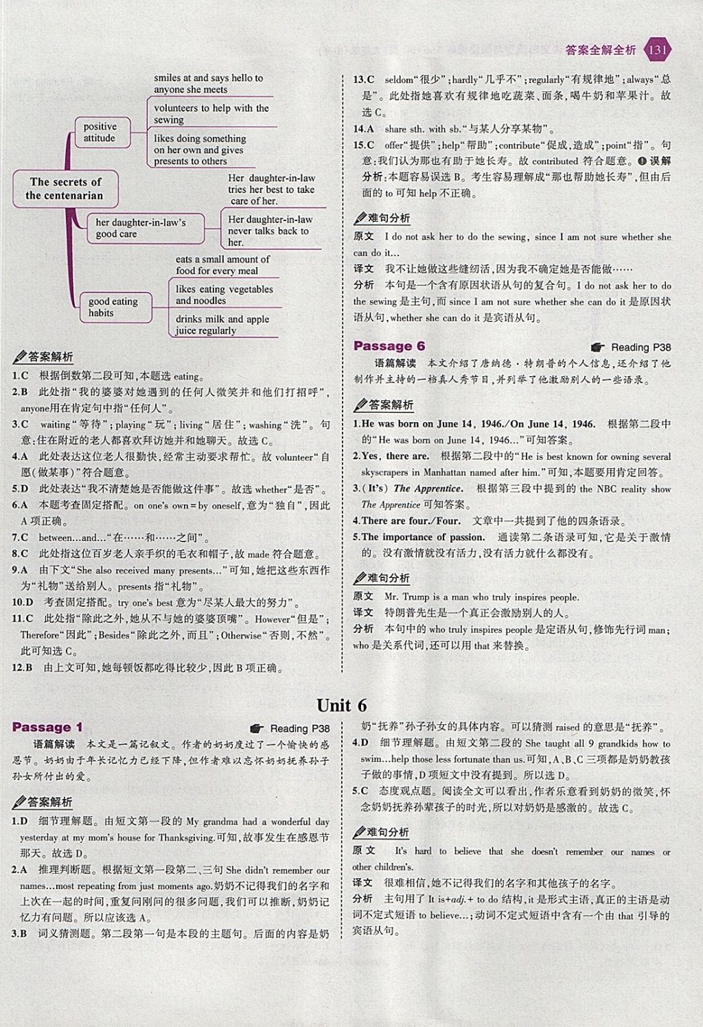 2018年53English九年級加中考英語完形填空與閱讀理解150加50篇 參考答案第13頁