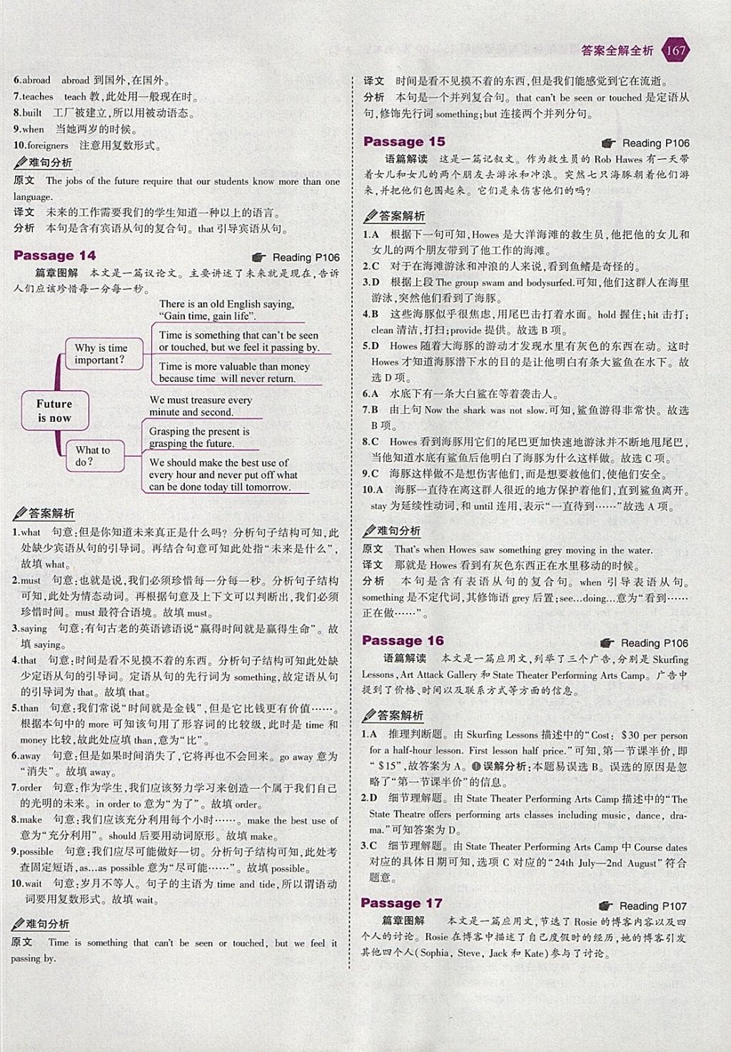 2018年53English九年級加中考英語完形填空與閱讀理解150加50篇 參考答案第49頁