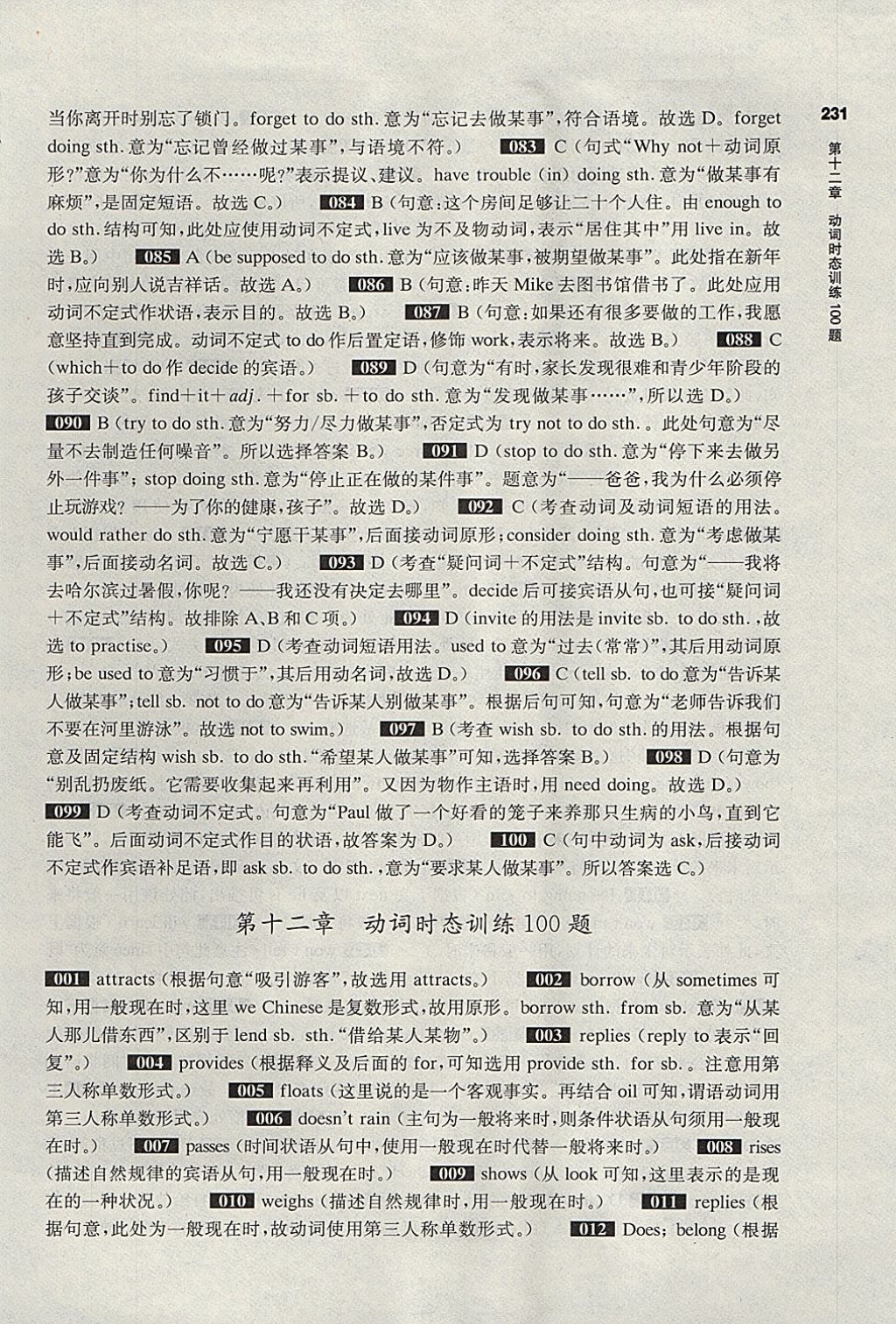 2018年百題大過(guò)關(guān)中考英語(yǔ)語(yǔ)言知識(shí)運(yùn)用百題 參考答案第37頁(yè)