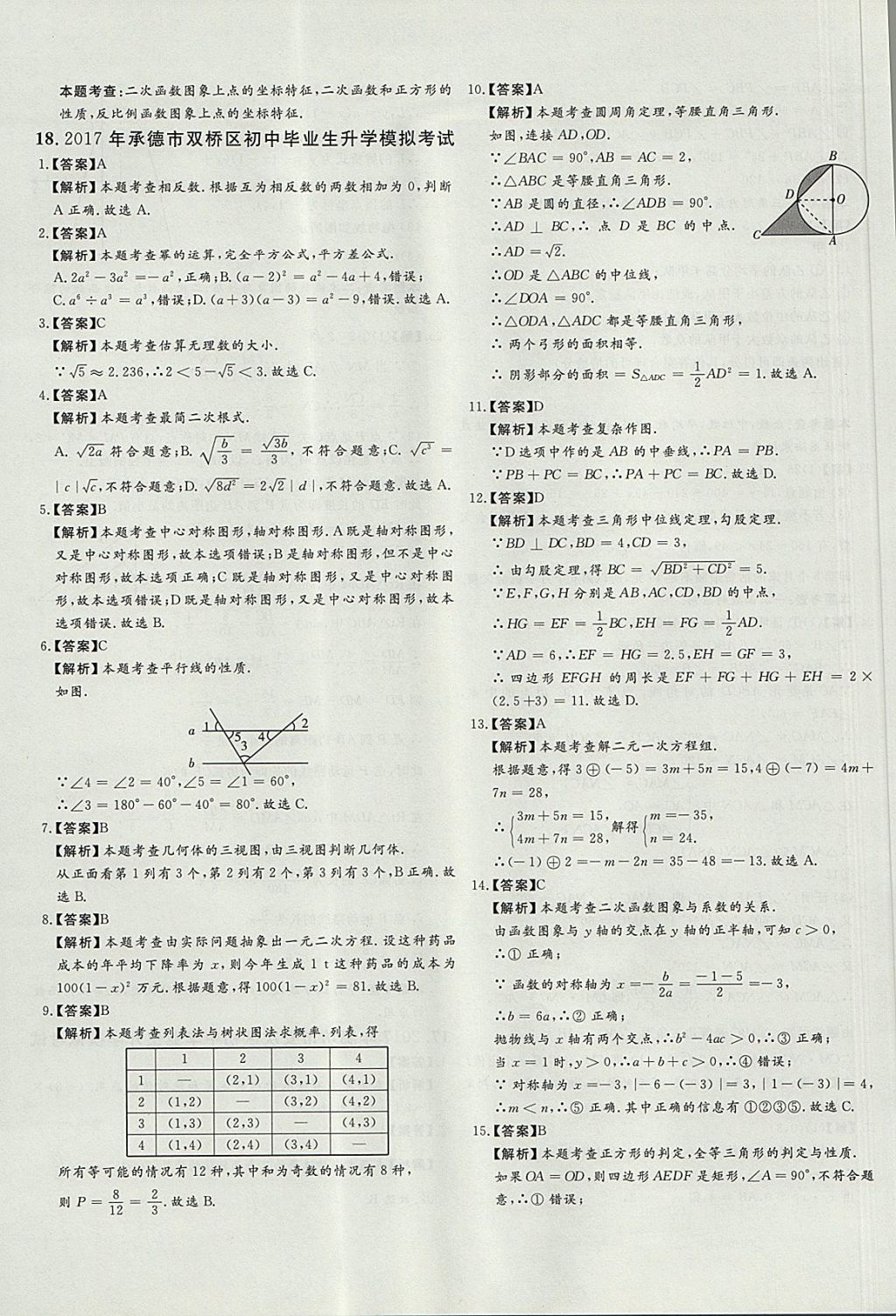 2018年尚文教育河北省首席中考真題精選數(shù)學(xué) 參考答案第48頁