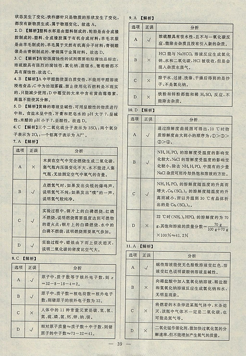 2018年智慧萬羽湖北中考2017全國中考試題薈萃化學 參考答案第39頁