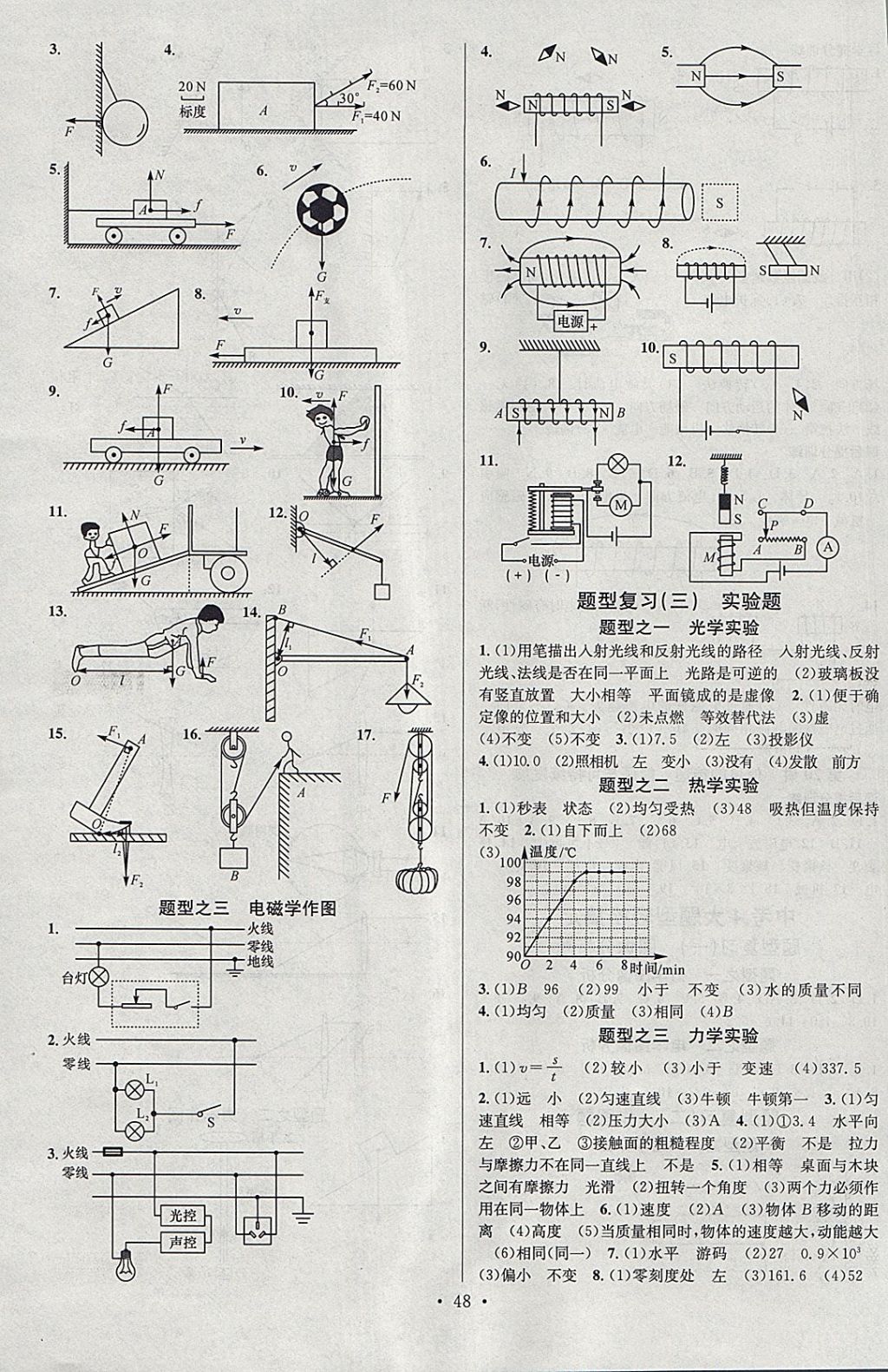 2018年火線100天中考滾動復(fù)習(xí)法物理 參考答案第16頁