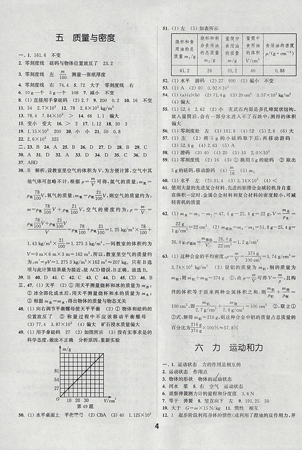 2018年通城學(xué)典全國中考試題分類精粹物理 參考答案第4頁