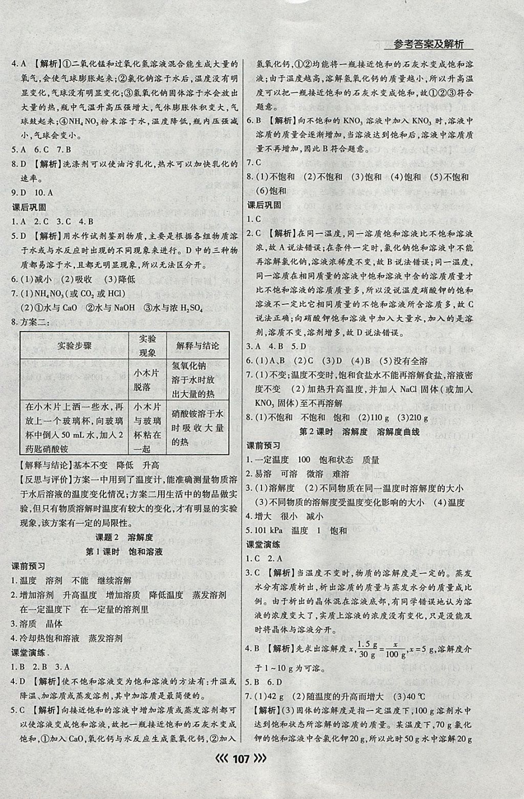 2018年学升同步练测九年级化学下册人教版 参考答案第7页