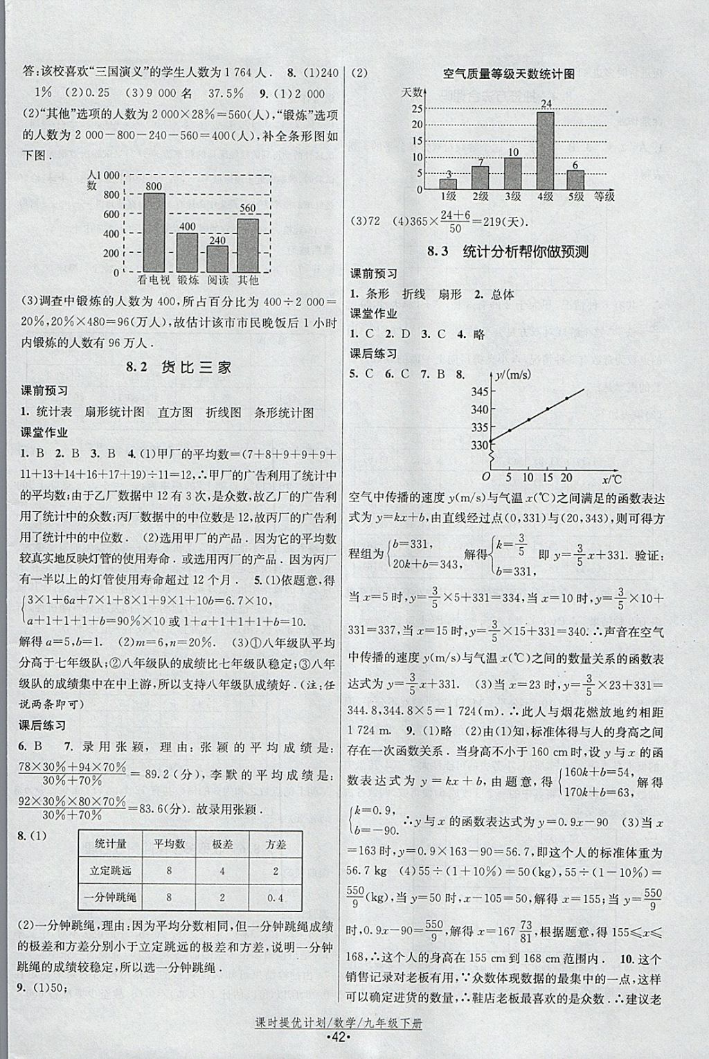 2018年課時提優(yōu)計劃作業(yè)本九年級數(shù)學(xué)下冊蘇科版 參考答案第18頁