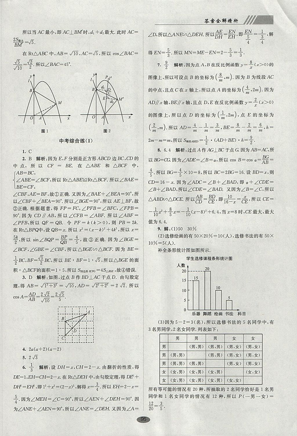 2018年初中数学小题狂做九年级下册苏科版巅峰版 参考答案第29页