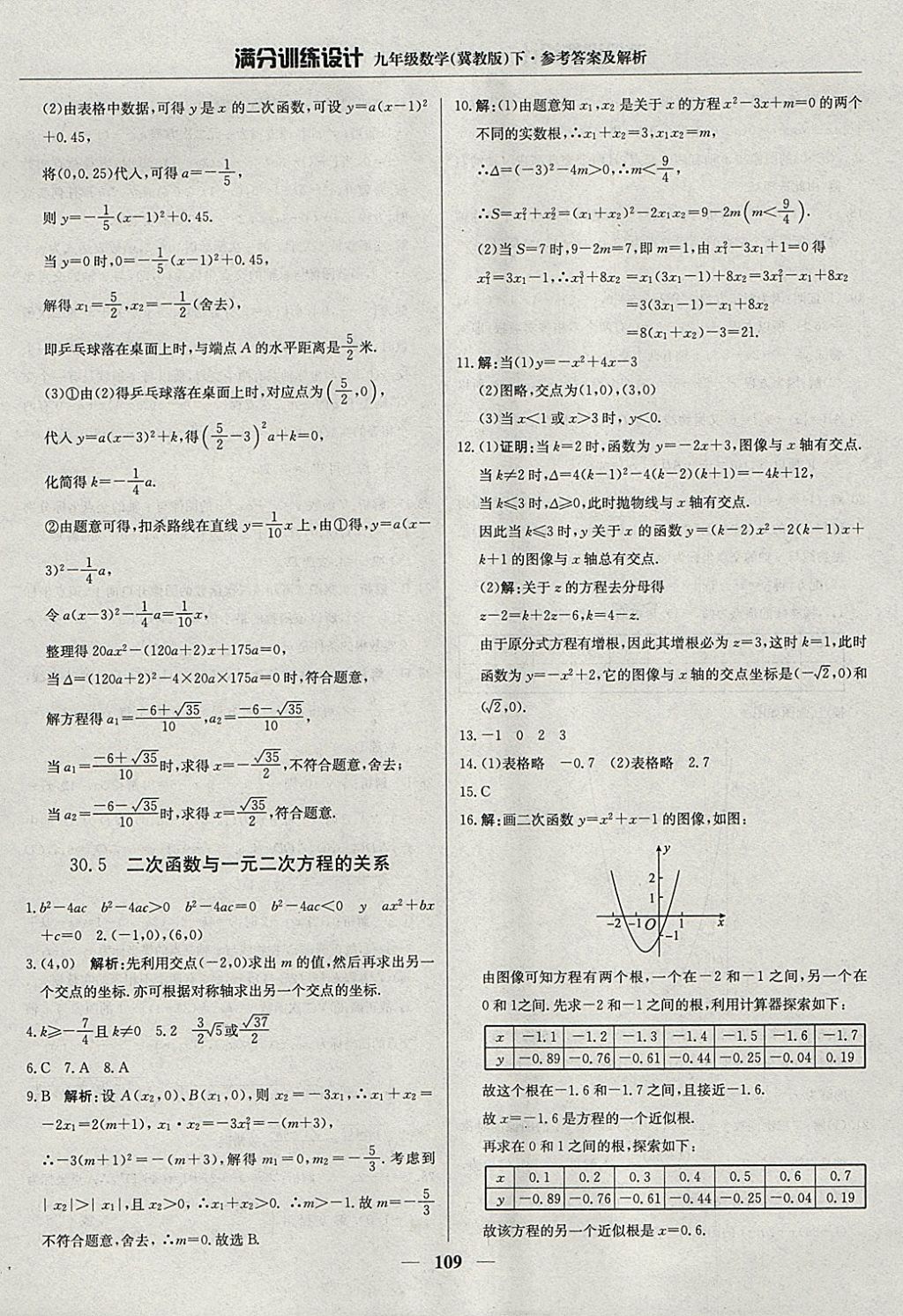 2018年滿分訓(xùn)練設(shè)計(jì)九年級(jí)數(shù)學(xué)下冊(cè)冀教版 參考答案第22頁(yè)