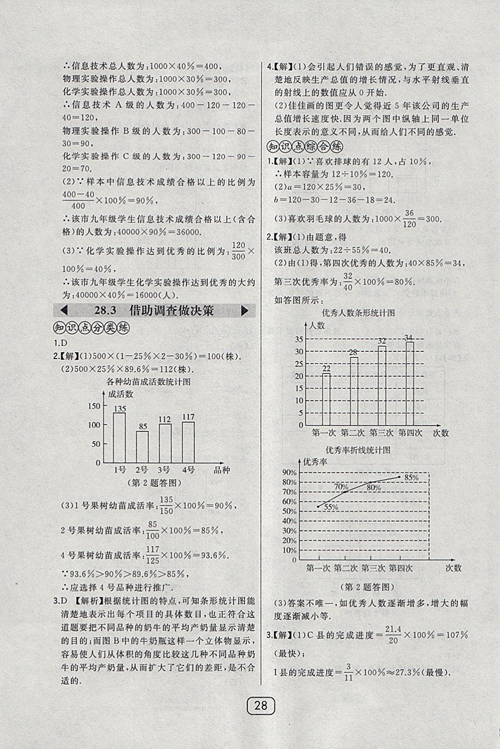 2018年北大綠卡九年級(jí)數(shù)學(xué)下冊(cè)華師大版 參考答案第35頁(yè)