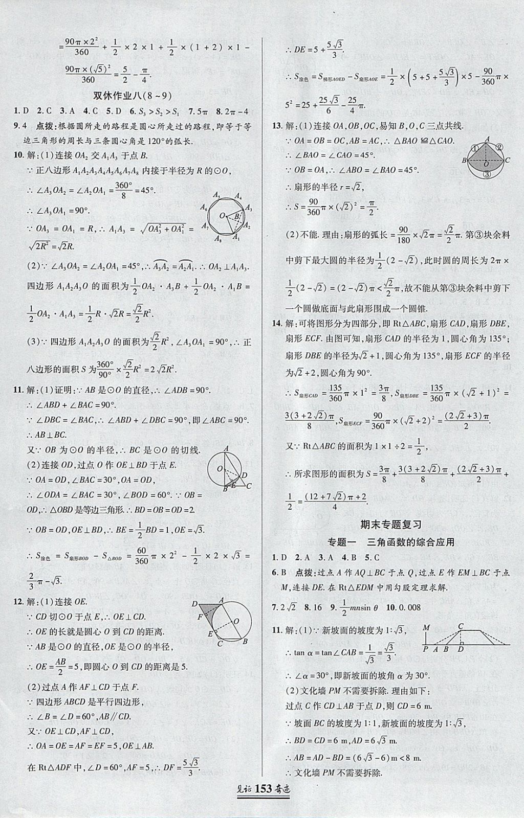 2018年見證奇跡英才學(xué)業(yè)設(shè)計與反饋九年級數(shù)學(xué)下冊北師大版 參考答案第28頁