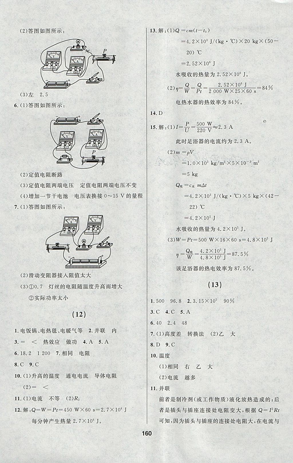 2018年試題優(yōu)化課堂同步九年級(jí)物理下冊(cè)人教版 參考答案第6頁(yè)