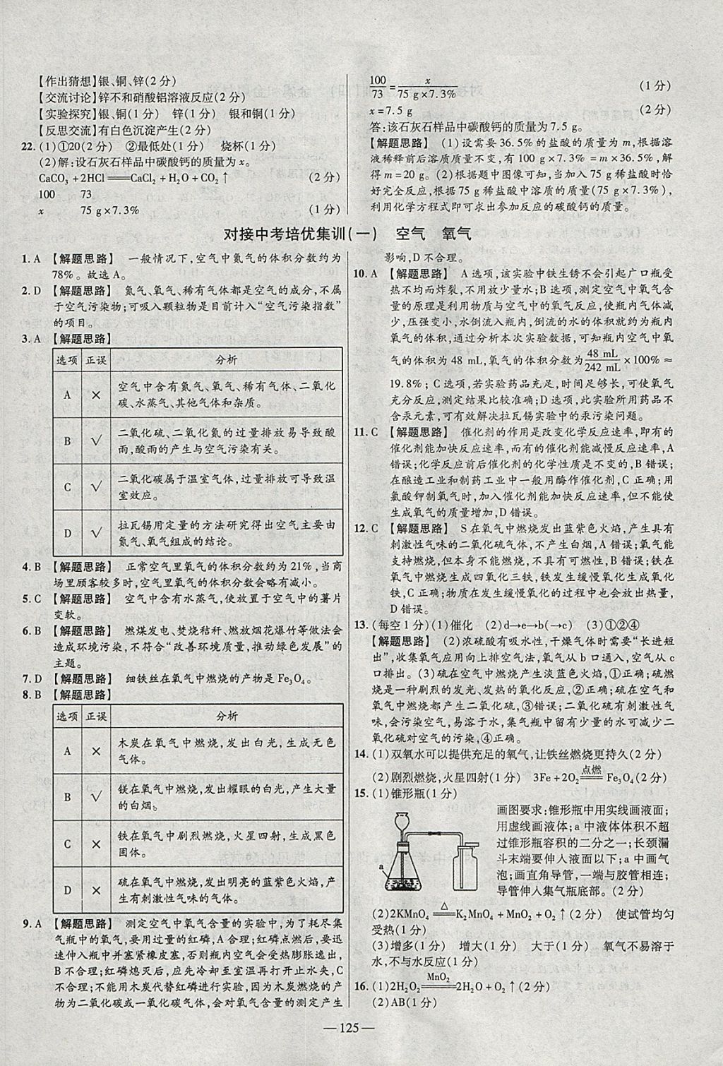 2018年金考卷活頁題選九年級化學(xué)下冊人教版 參考答案第17頁