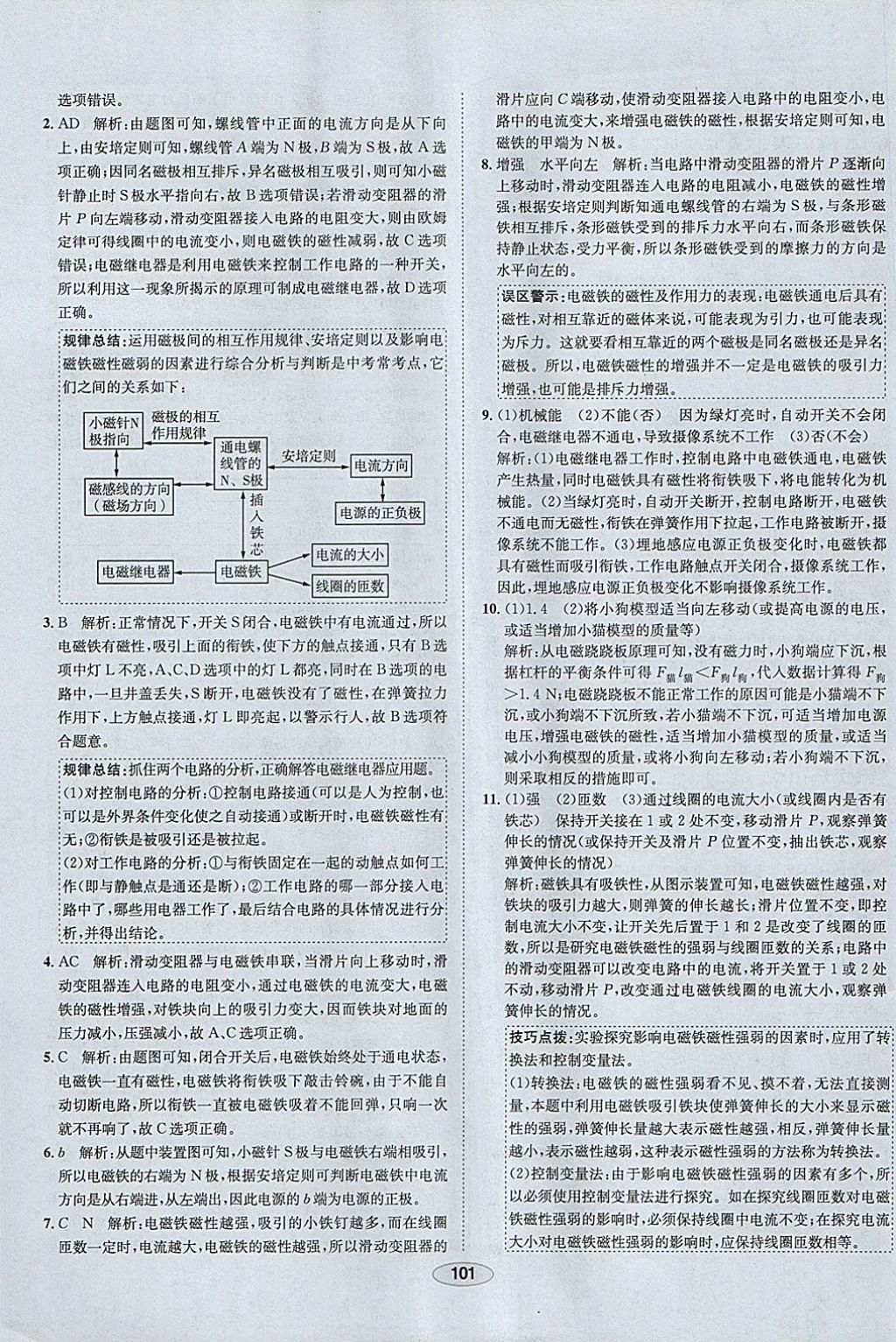 2018年中學教材全練九年級物理下冊人教版 參考答案第21頁