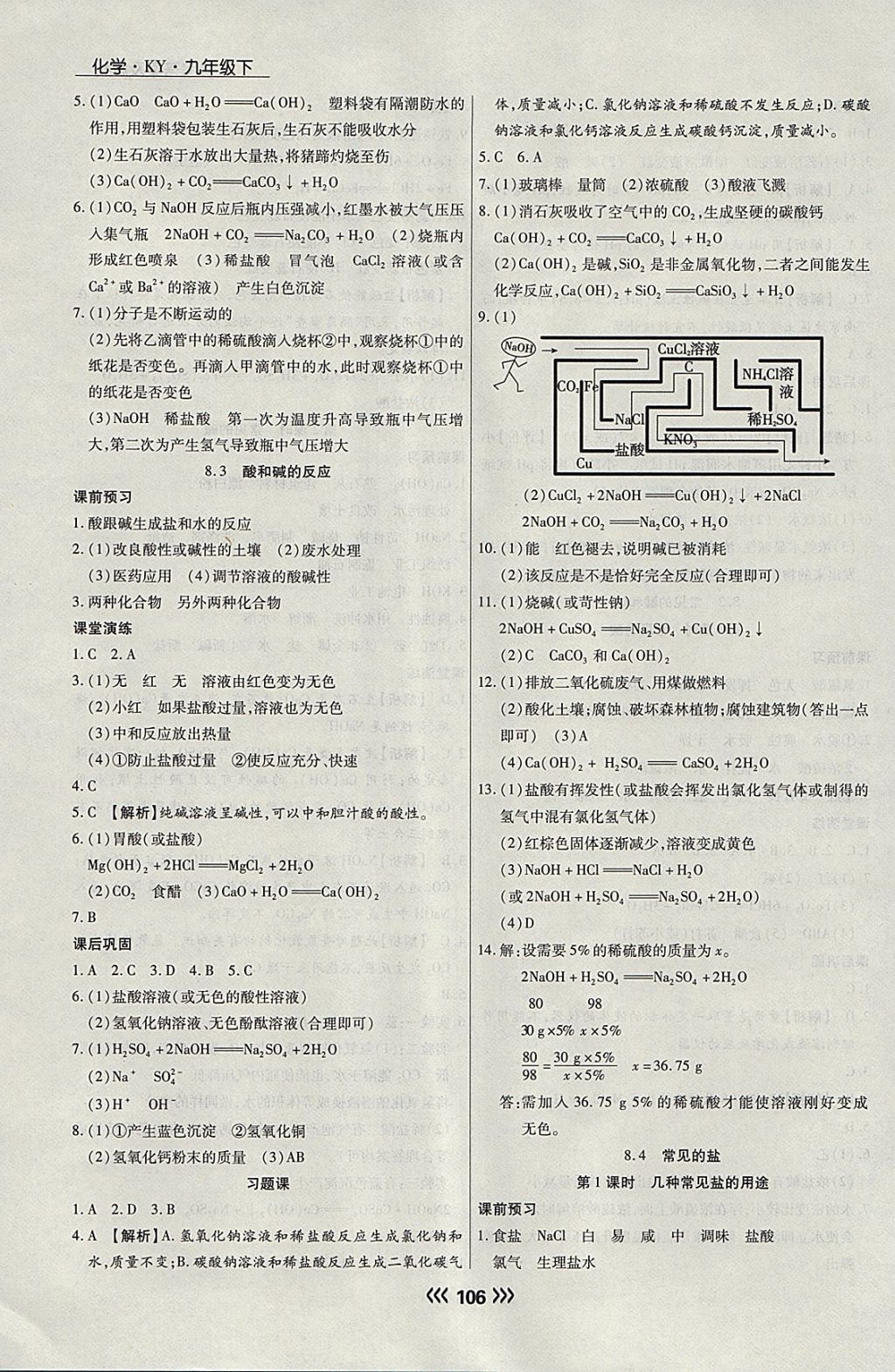 2018年學(xué)升同步練測九年級化學(xué)下冊科粵版 參考答案第14頁