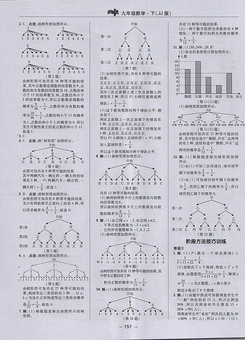 2018年綜合應(yīng)用創(chuàng)新題典中點(diǎn)九年級(jí)數(shù)學(xué)下冊(cè)冀教版 參考答案第31頁(yè)