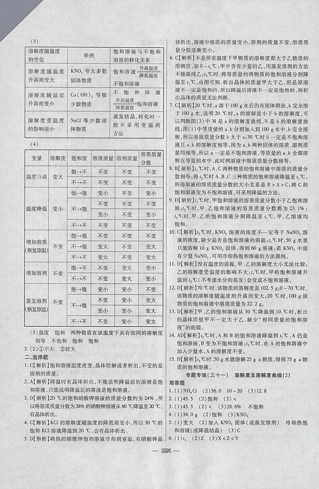 2018年中考專題專練化學(xué) 參考答案第24頁(yè)