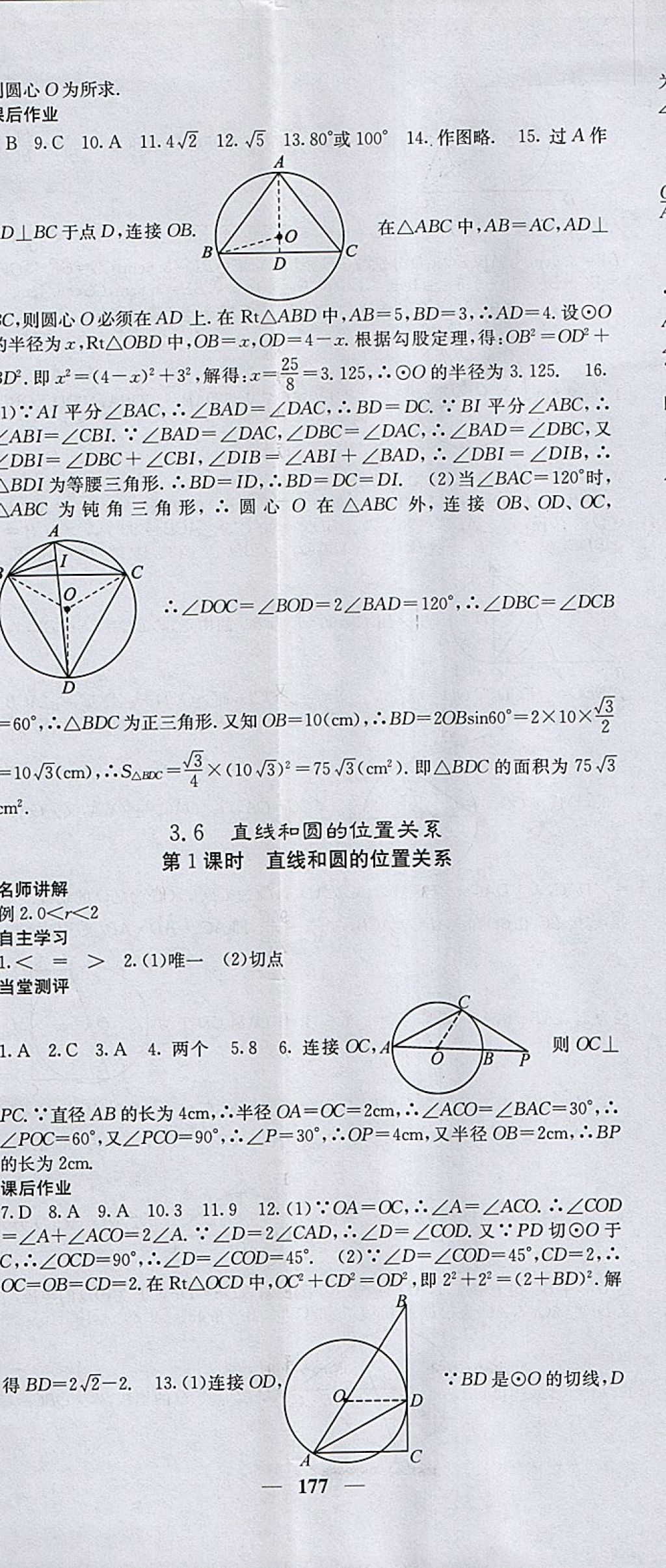 2018年課堂點睛九年級數(shù)學下冊北師大版 參考答案第26頁