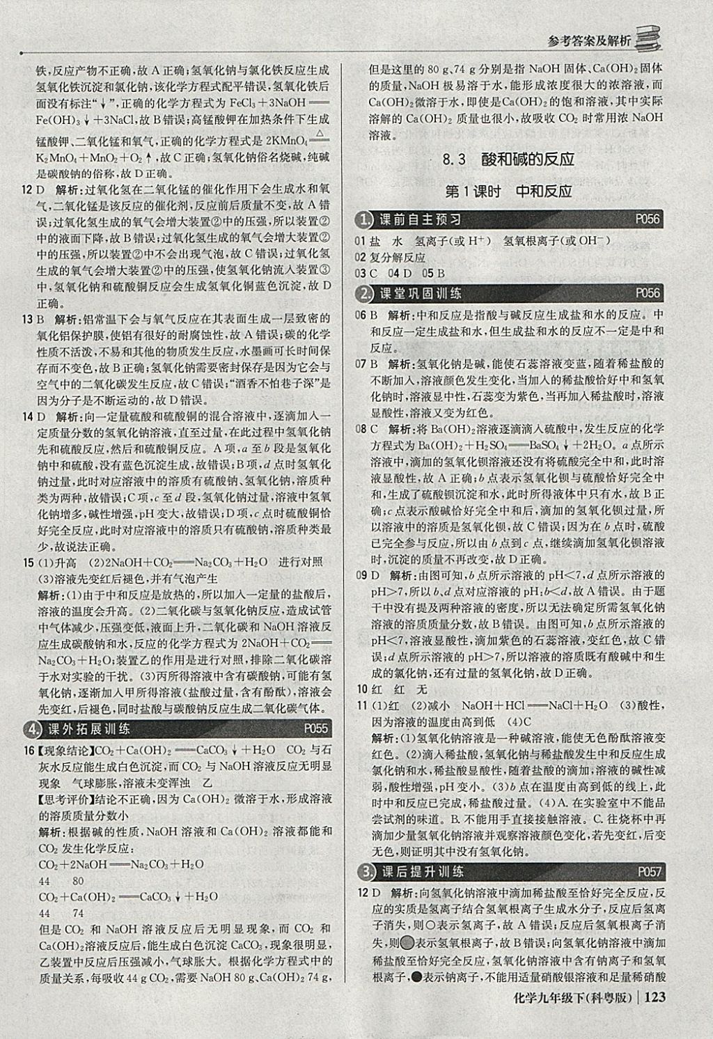 2018年1加1輕巧奪冠優(yōu)化訓(xùn)練九年級化學(xué)下冊科粵版銀版 參考答案第20頁