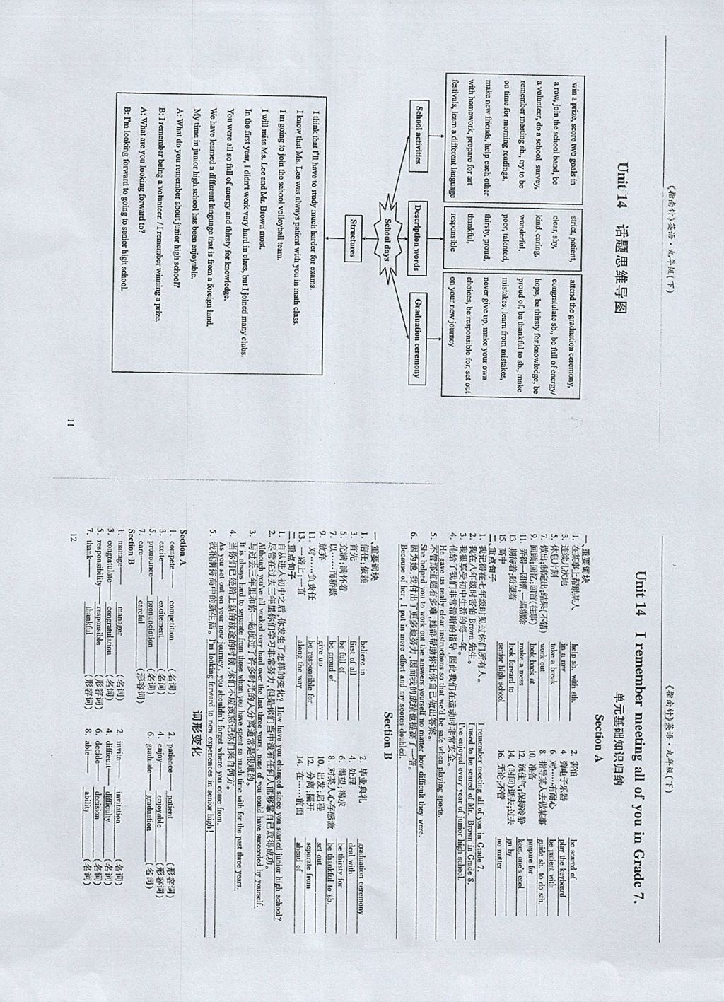 2018年指南針高分必備九年級英語下冊人教版 參考答案第19頁