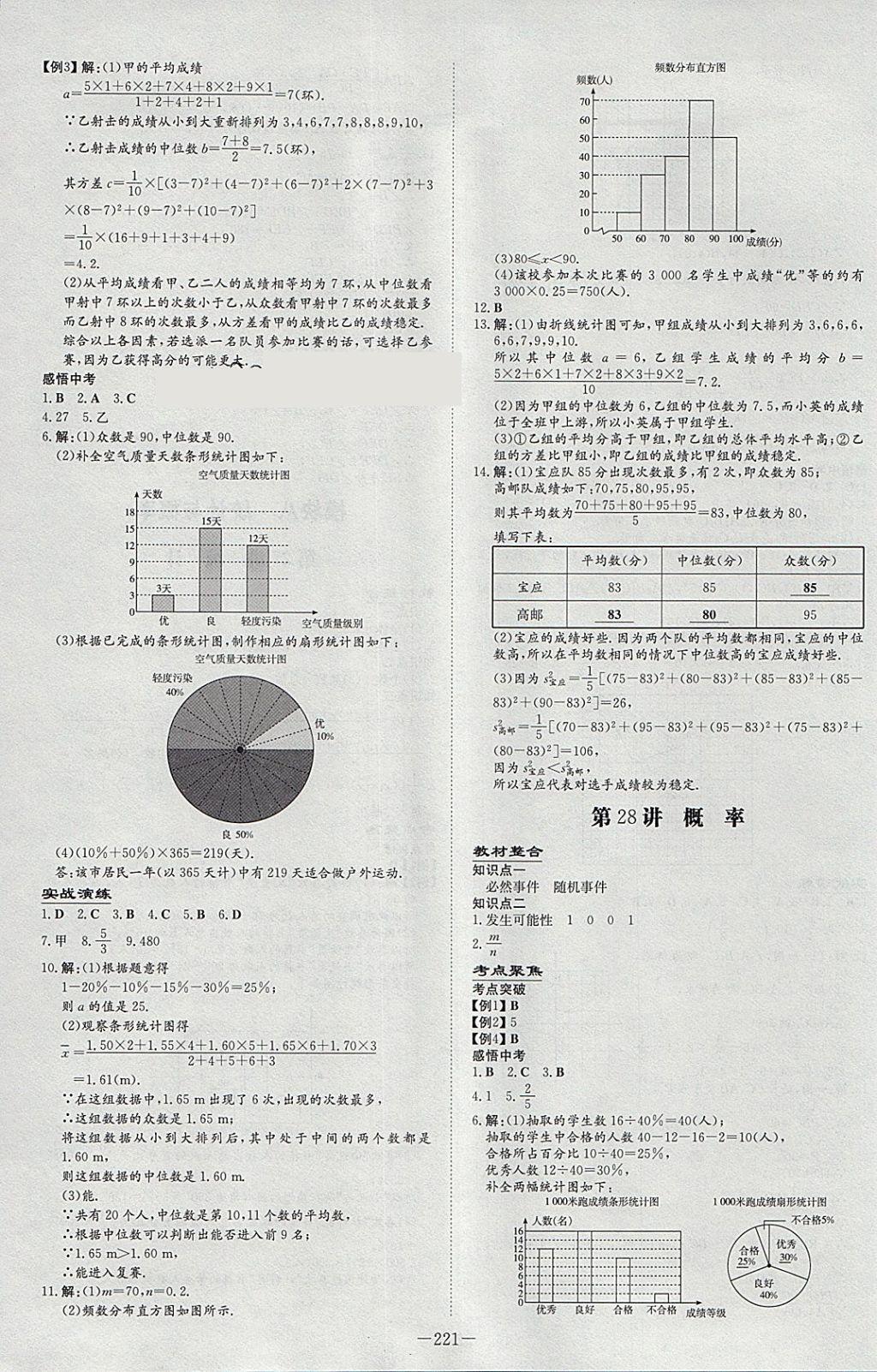 2018年中考总复习导与练精讲册数学 参考答案第23页