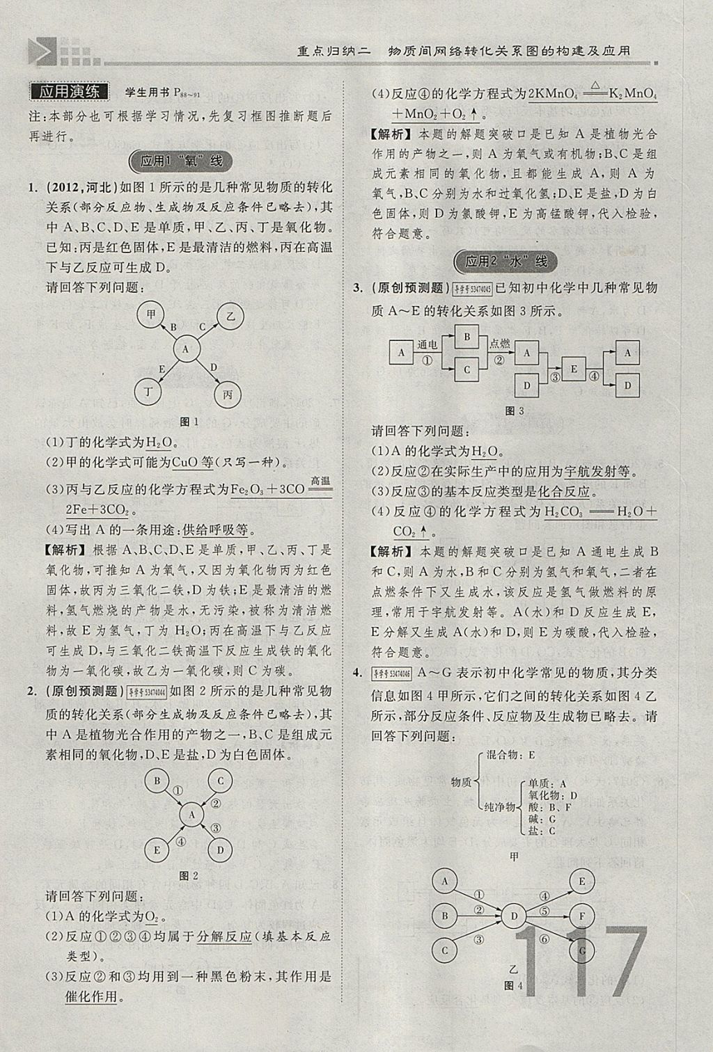 2018年金牌教練贏在燕趙初中總復習化學河北中考專用 參考答案第117頁