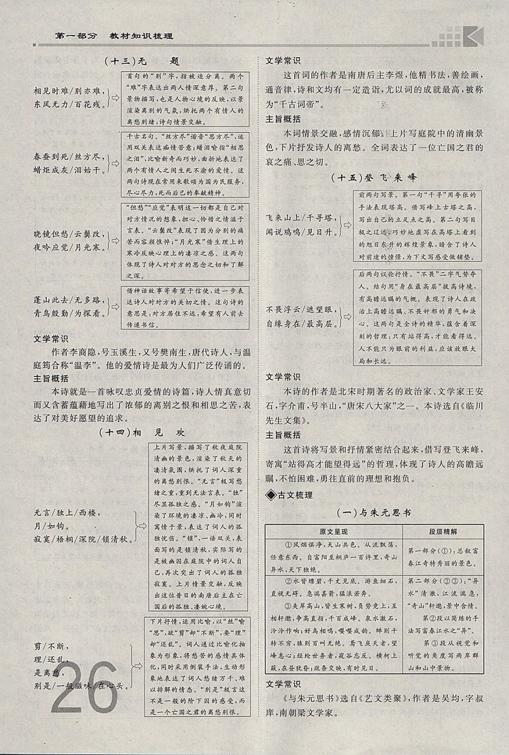 2018年金牌教練贏在燕趙初中總復(fù)習(xí)語文河北中考專用 參考答案第26頁