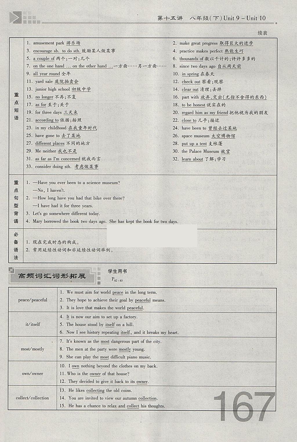 2018年金牌教练赢在燕赵初中总复习英语人教版河北中考专用 参考答案第167页