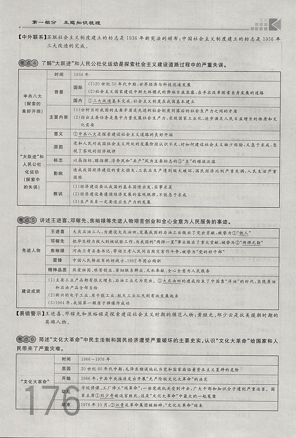 2018年金牌教練贏在燕趙初中總復(fù)習(xí)歷史河北中考專用 參考答案第176頁