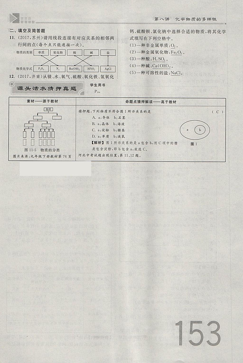 2018年金牌教練贏在燕趙初中總復習化學河北中考專用 參考答案第181頁