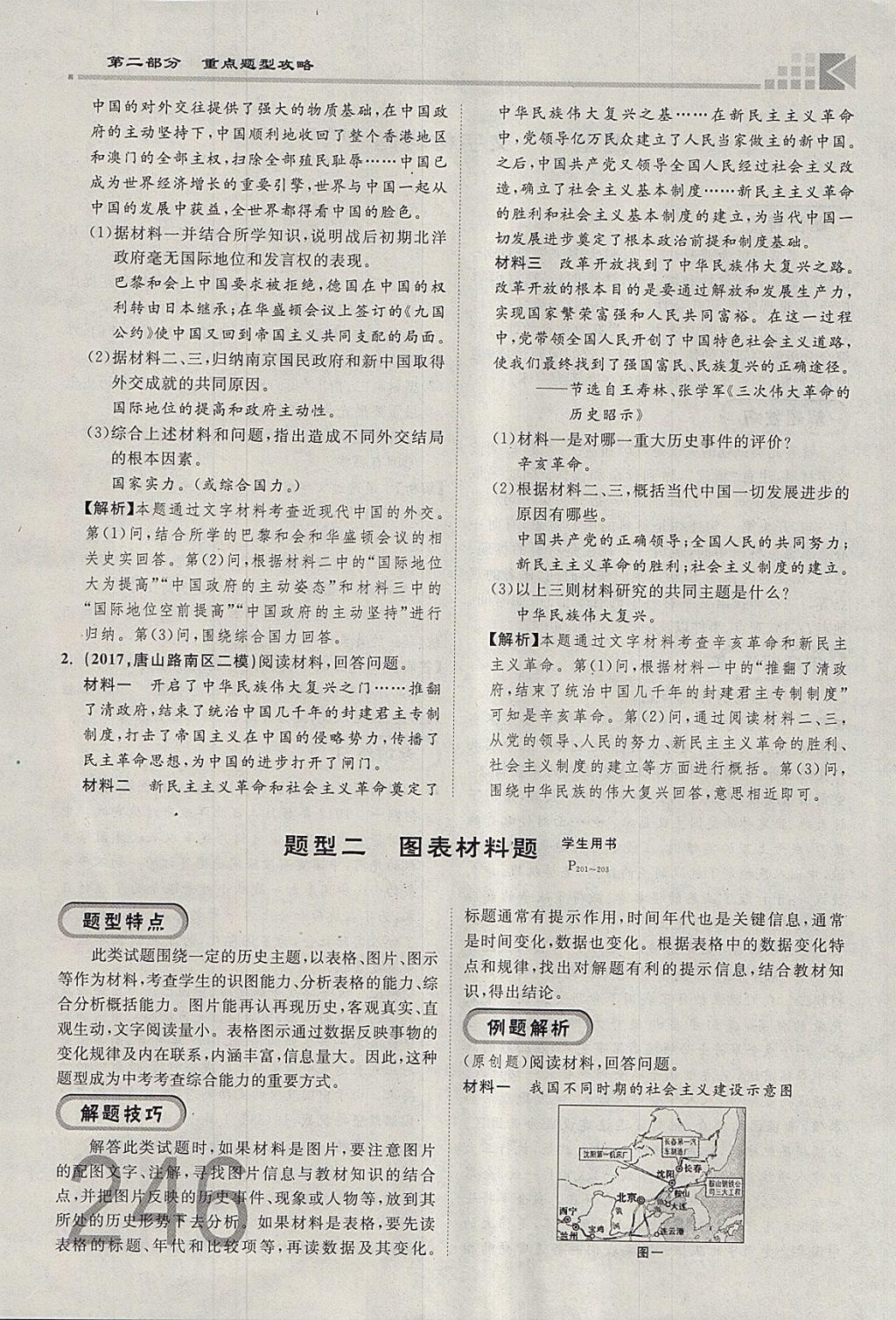 2018年金牌教練贏在燕趙初中總復(fù)習(xí)歷史河北中考專用 參考答案第291頁