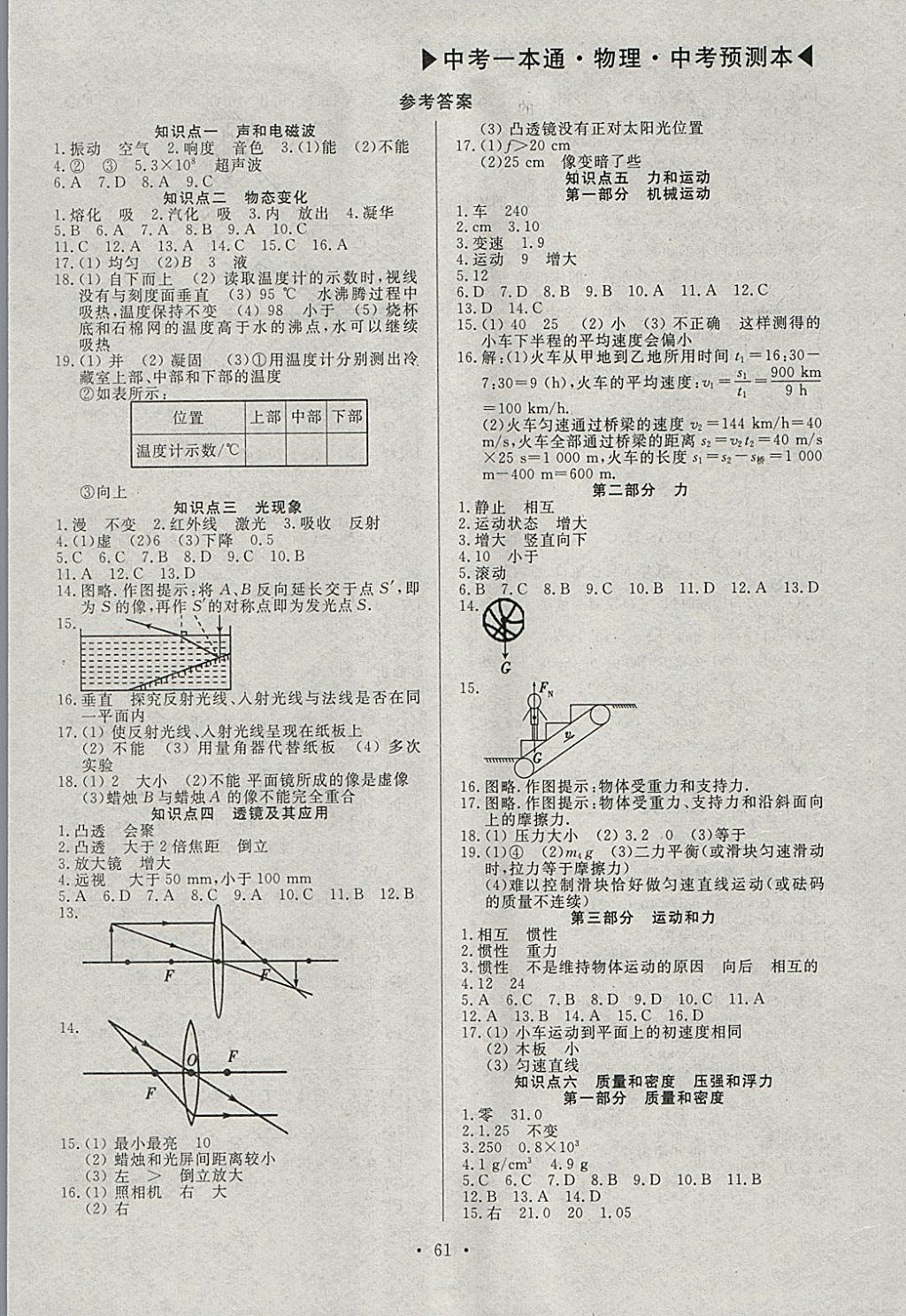 2018年中考一本通物理河北專版v 參考答案第89頁