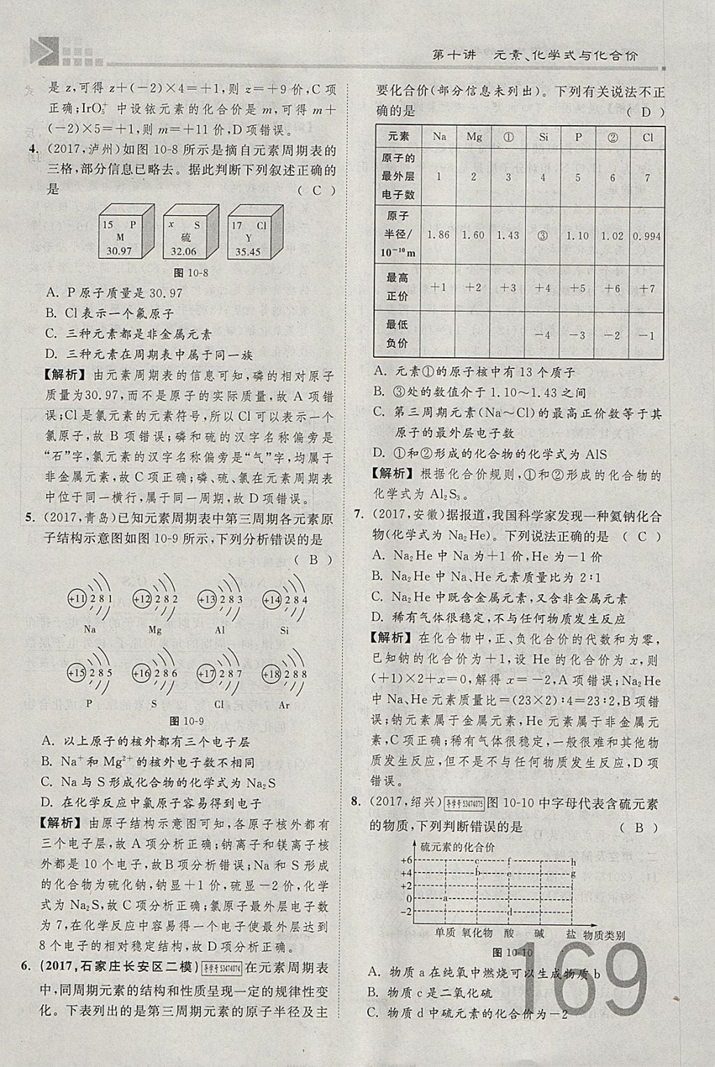 2018年金牌教練贏在燕趙初中總復習化學河北中考專用 參考答案第197頁