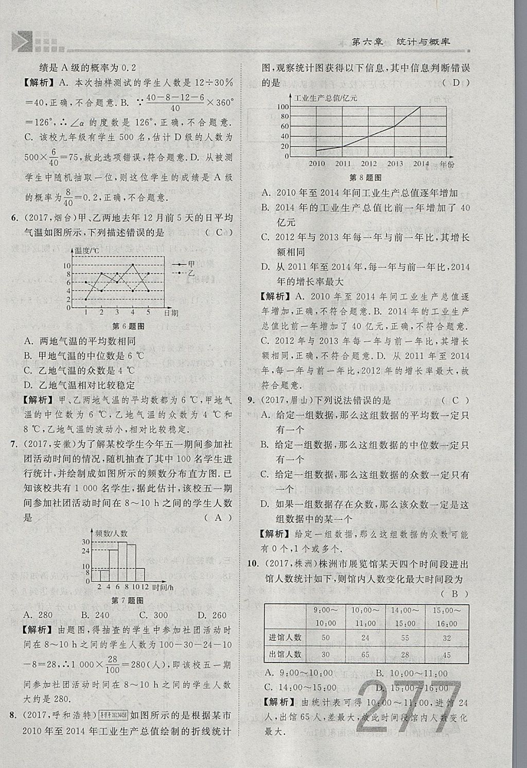 2018年金牌教練贏在燕趙初中總復習數(shù)學河北中考專用 參考答案第145頁