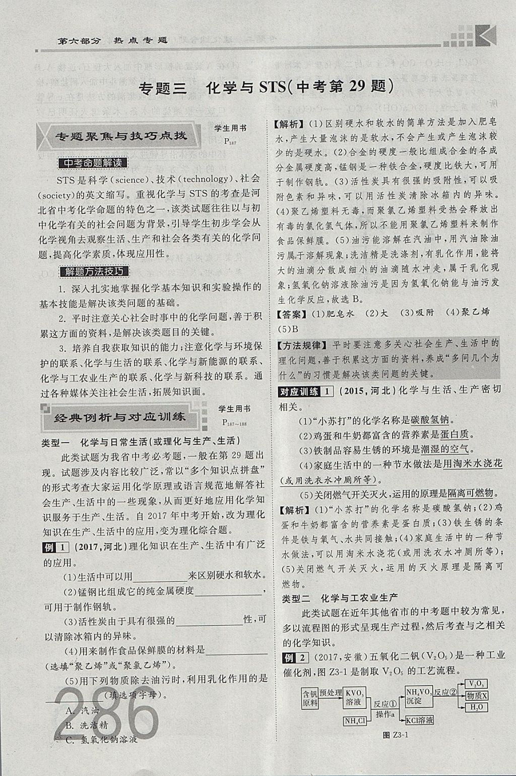 2018年金牌教練贏在燕趙初中總復習化學河北中考專用 參考答案第258頁