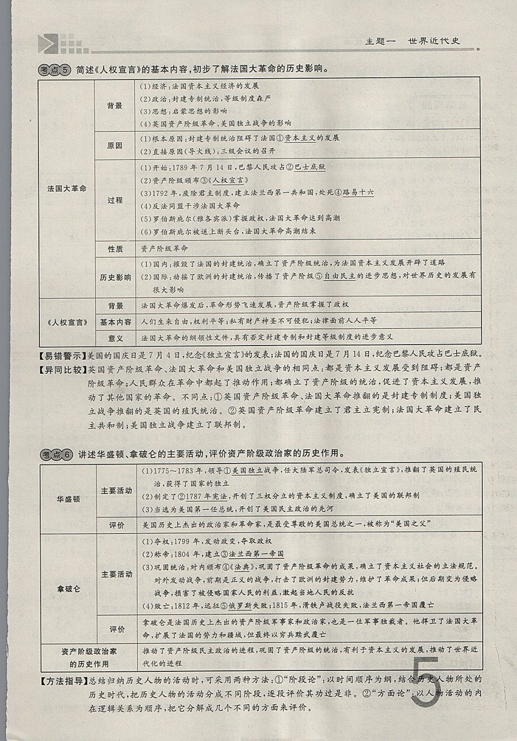 2018年金牌教練贏在燕趙初中總復(fù)習(xí)歷史河北中考專用 參考答案第5頁