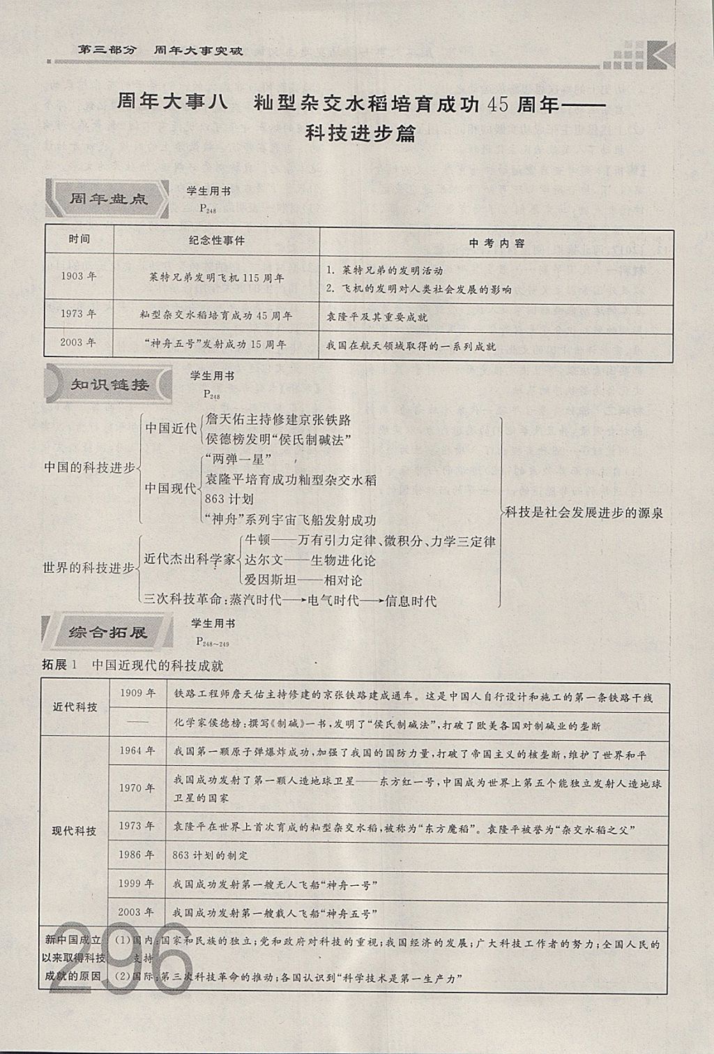 2018年金牌教练赢在燕赵初中总复习历史河北中考专用 参考答案第268页