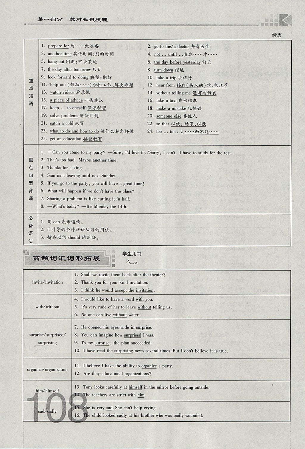 2018年金牌教練贏在燕趙初中總復(fù)習(xí)英語人教版河北中考專用 參考答案第108頁