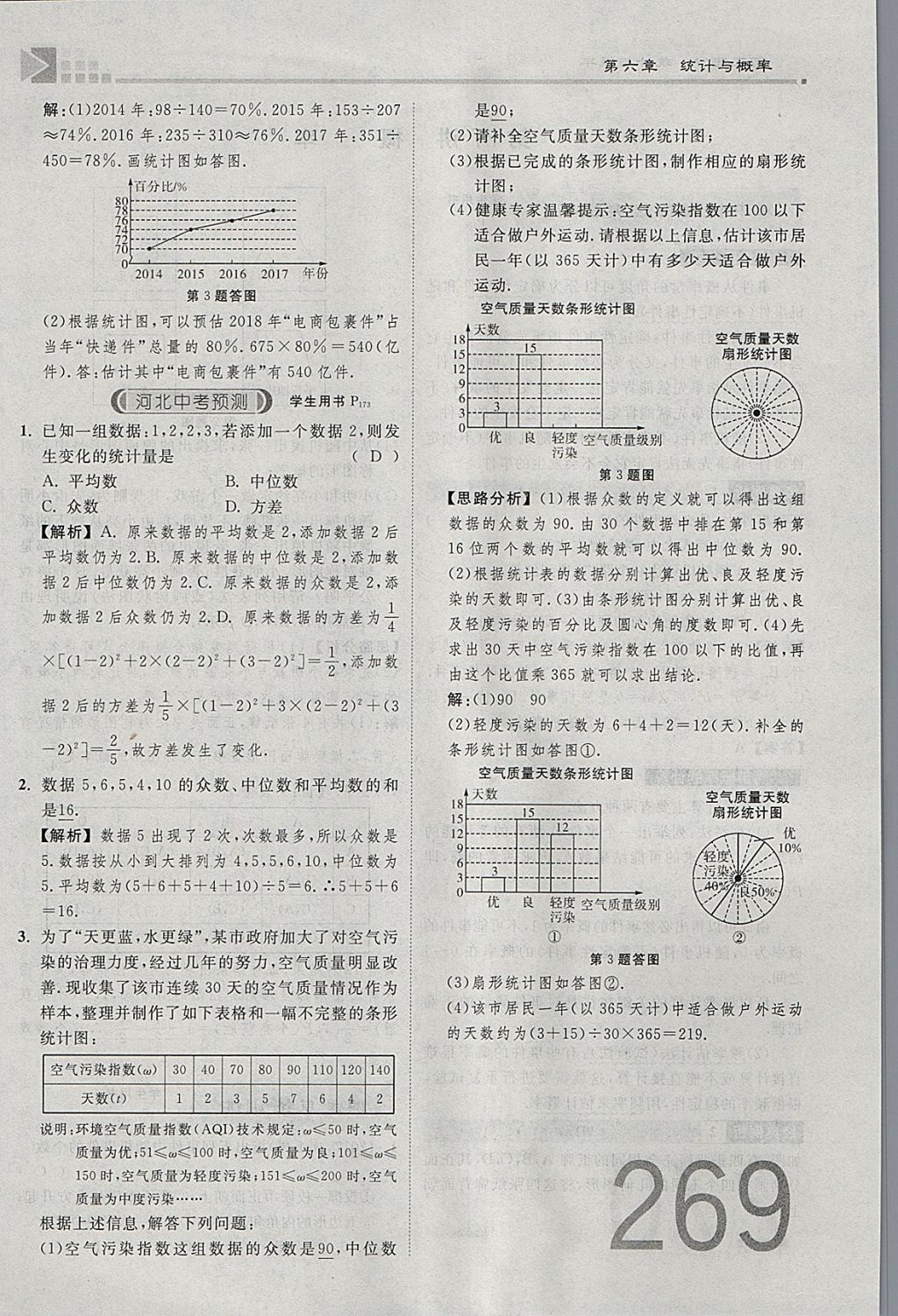 2018年金牌教練贏在燕趙初中總復(fù)習(xí)數(shù)學(xué)河北中考專用 參考答案第137頁(yè)